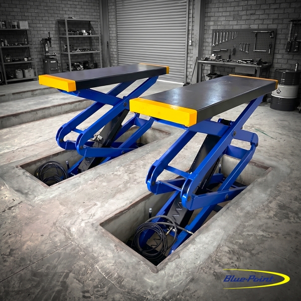 Cầu Nâng Cắt Kéo Âm Nền (Blue-Point)